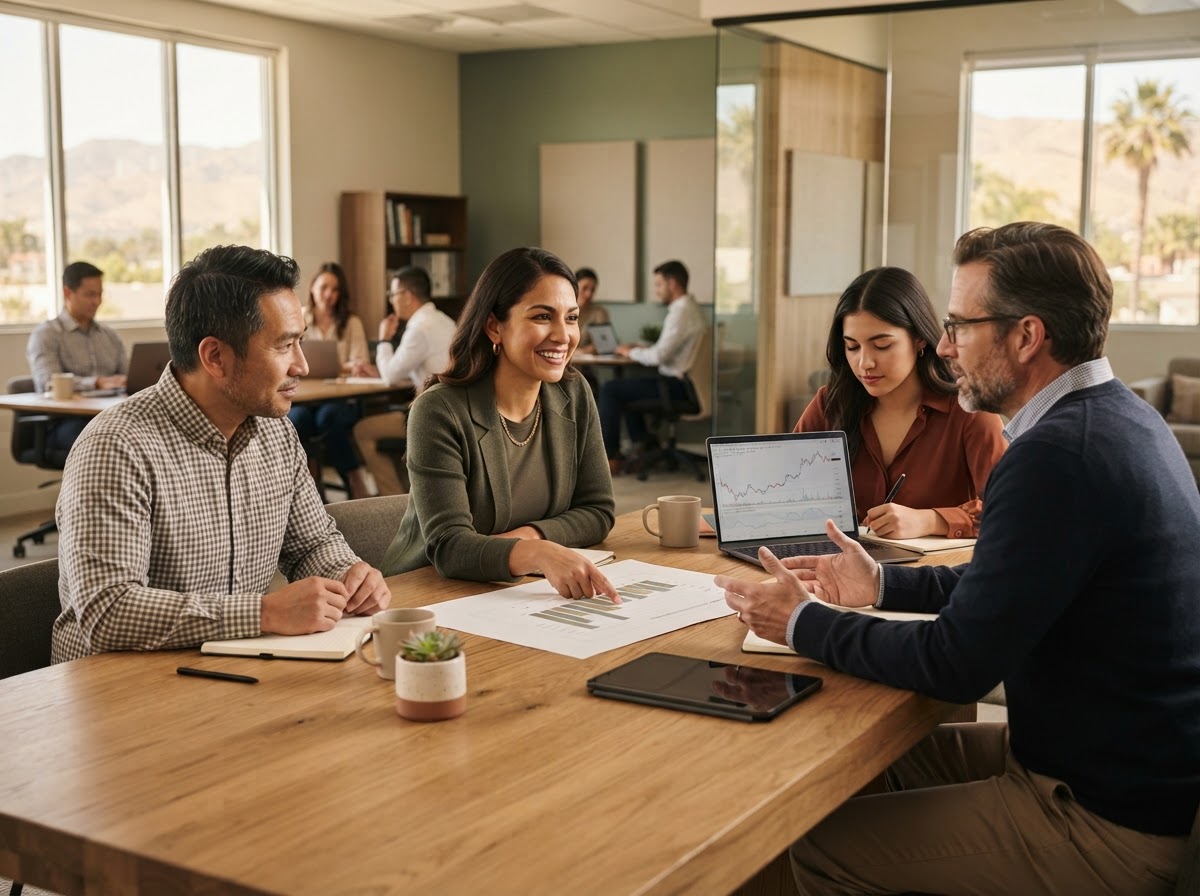 Steadvestor analyst reviewing adaptive risk data on a workstation